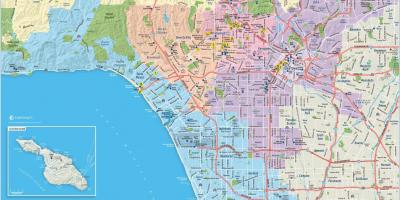 خريطة بيفرلي هيلز في لوس أنجلوس