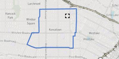 خريطة من koreatown لوس أنجلوس