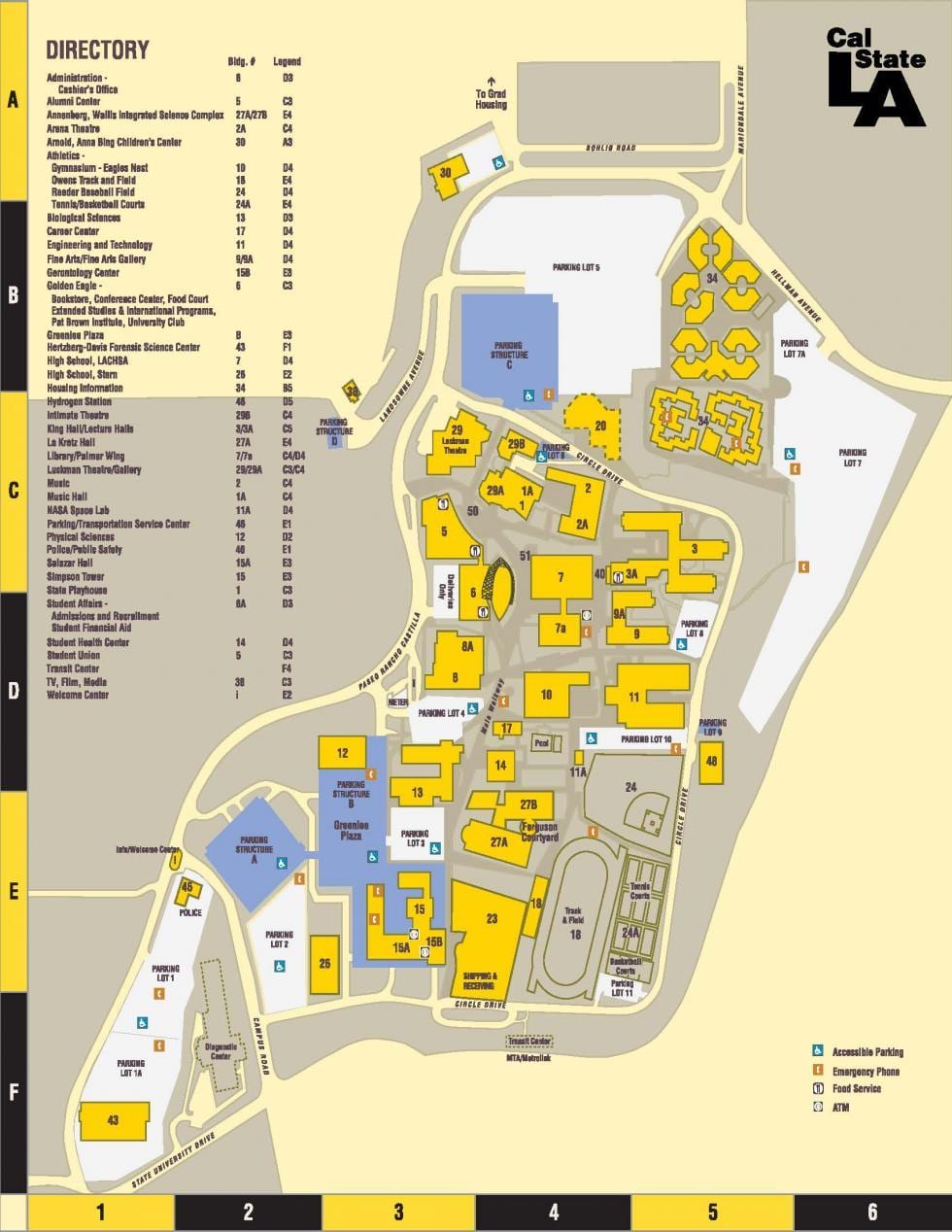 خريطة csuLA 