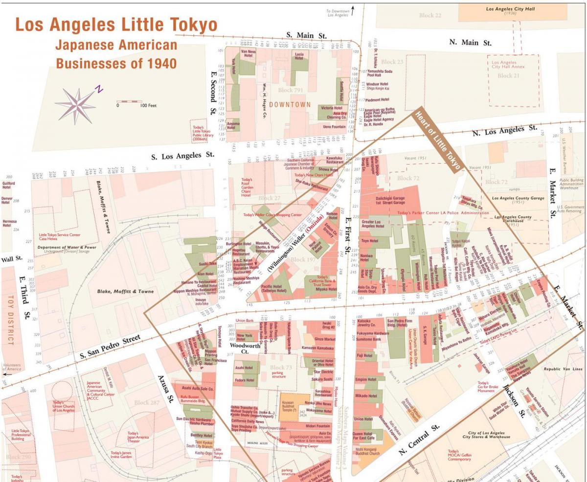 خريطة ليتل طوكيو لوس أنجلوس