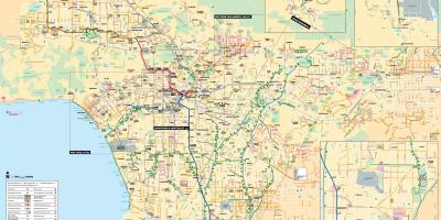 لوس أنجلوس الدراجة خريطة