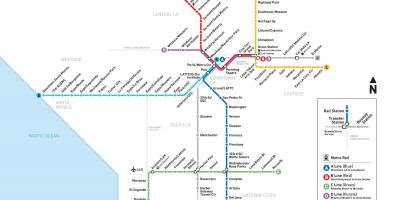 خريطة مترو la