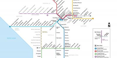 خريطة مترو LA التوسع 