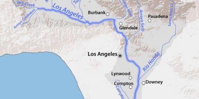 لوس أنجلوس نهر خريطة