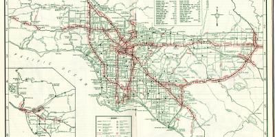 خريطة لوس أنجلوس خريطة 1940