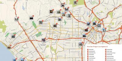 خريطة لوس أنجلوس المعالم