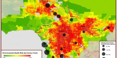 خريطة لوس أنجلوس جودة الهواء 